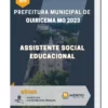 Apostila Assistente Social Educacional Prefeitura de Guiricema MG 2023