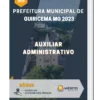 Apostila Auxiliar Administrativo Prefeitura de Guiricema MG 2023