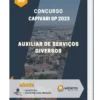 Apostila Auxiliar De Serviços Diversos Concurso Capivari SP 2023