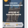 Apostila Auxiliar De Serviços Gerais Concurso Carmo do Paranaíba MG 2023