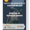Apostila Auxiliar De Serviços Gerais Prefeitura de Guiricema MG 2023