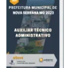 Apostila Auxiliar Técnico Administrativo Prefeitura de Nova Serrana MG 2023