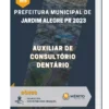 Apostila Auxiliar de Consultório Dentário Prefeitura de Jardim Alegre PR 2023