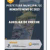 Apostila Auxiliar de Creche Prefeitura de Benedito Novo SC 2023
