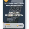 Apostila Auxiliar de Educação Infantil Prefeitura de Baixo Guandu ES 2023