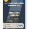 Apostila Auxiliar de Farmácia Prefeitura de Limeira SP 2023