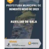 Apostila Auxiliar de Sala Prefeitura de Benedito Novo SC 2023