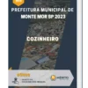 Apostila Cozinheiro Prefeitura de Monte Mor SP 2023