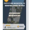 Apostila Cozinheiro Merendeira Prefeitura de Serafina Corrêa RS 2023