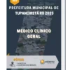 Apostila Médico Clínico Geral Prefeitura de Tupanciretã RS 2023