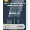 Apostila Médico ESF Prefeitura de Capão Alto SC 2023