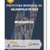 Apostila Merendeira Prefeitura de Salesópolis SP 2023