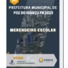 Apostila Merendeiro Escolar Prefeitura de Foz do Iguaçu PR 2023