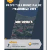 Apostila Motorista Prefeitura de Itanhomi MG 2023