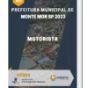 Apostila Motorista Prefeitura de Monte Mor SP 2023
