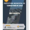 Apostila Motorista Prefeitura de Cunha Porã SC 2023