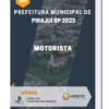 Apostila Motorista Prefeitura de Pirajuí SP 2023