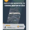 Apostila Motorista Prefeitura de Coronel Martins SC 2023