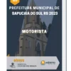 Apostila Motorista Prefeitura de Sapucaia do Sul RS 2023