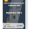 Apostila Motorista CNH D Prefeitura de Cumari GO 2023