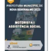 Apostila Motorista I Assistência Social Prefeitura de Nova Serrana MG 2023