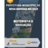 Apostila Motorista II Educação Prefeitura de Nova Serrana MG 2023