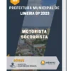 Apostila Motorista Socorrista Prefeitura de Limeira SP 2023