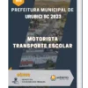 Apostila Motorista Transporte Escolar Prefeitura de Urubici SC 2023