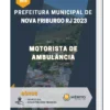 Apostila Motorista de Ambulância Prefeitura de Nova Friburgo RJ 2023