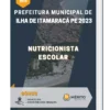 Apostila Nutricionista Escolar Prefeitura de Ilha de Itamaracá PE 2023