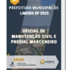Apostila Oficial de Manutenção Civil e Predial Marceneiro Prefeitura de Limeira SP 2023