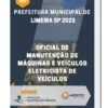 Apostila Oficial de Manutenção de Máquinas e Veículos Eletricista de Veículos Prefeitura de Limeira SP 2023