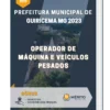 Apostila Operador De Máquina E Veículos Pesados Prefeitura de Guiricema MG 2023