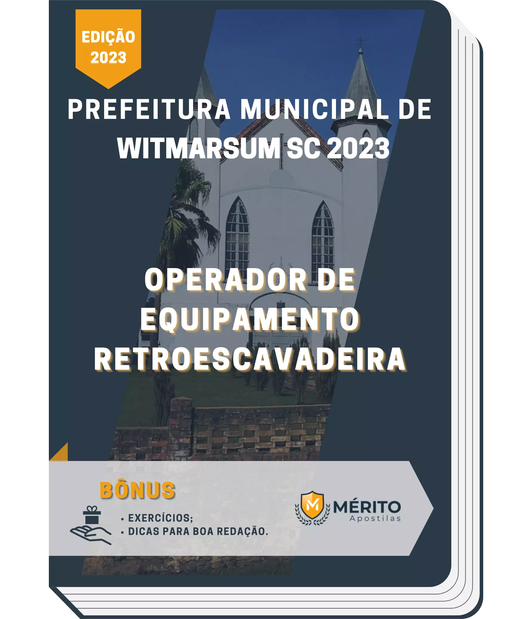 Apostila Operador de Equipamento Retroescavadeira Prefeitura de Witmarsum SC 2023