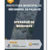 Apostila Operador de Máquinas Prefeitura de São Gabriel da Palha ES 2023