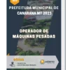 Apostila Operador de Máquinas Pesadas Prefeitura de Canarana MT 2023