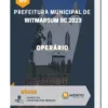 Apostila Operário Prefeitura de Witmarsum SC 2023