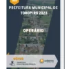 Apostila Operário Prefeitura de Toropi RS 2023
