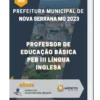Apostila Professor De Educação Básica PEB III Língua Inglesa Prefeitura de Nova Serrana MG 2023