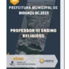 Apostila Professor III Ensino Religioso Prefeitura de Biguaçu SC 2023