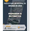 Apostila Professor III Matemática Prefeitura de Biguaçu SC 2023