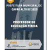 Apostila Professor de Educação Física Prefeitura de Capão Alto SC 2023