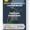 Apostila Psicólogo Educacional Prefeitura de Guiricema MG 2023