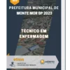 Apostila Técnico Em Enfermagem Prefeitura de Monte Mor SP 2023