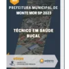 Apostila Técnico Em Saúde Bucal Prefeitura de Monte Mor SP 2023