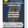 Apostila Técnico em Enfermagem Plantonista Prefeitura de Condado PE 2023