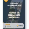Apostila Técnico em Imobilização Ortopédica Concurso Rio Claro SP 2023