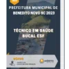 Apostila Técnico em Saúde Bucal ESF Prefeitura de Benedito Novo SC 2023