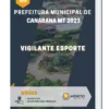 Apostila Vigilante Esporte Prefeitura de Canarana MT 2023