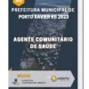 Apostila Agente Comunitário de Saúde Prefeitura de Porto Xavier RS 2023